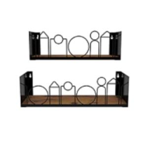 NEW Geometric Floating Wall Shelves (Set of 2)